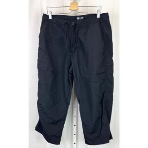 REI Womens Size 16W Plus Nylon Cropped Capri Pants Outdoor Camp Hike Black